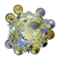 HCBY 6.6FT 40LED Christmas Ball Garland String Lights with Bells​Battery Operated for Valentine's Day Wedding Party Home Birthday Garden Yard Patio Party Christmas Tree Decor