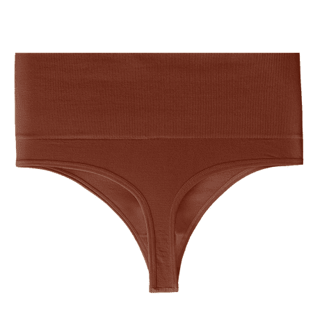 Fulorrnie Underwear for Women Seamless High Waist Comfort Panty Sport Band Moisture Wicking Panties Coffee L