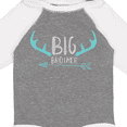 thumbnail image 4 of Inktastic Big Brother, Deer Antlers, Arrow - Blue Gray Boys Long Sleeve Baby Bodysuit, 4 of 5