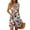 Hot Pink, variant on Women's Summer Dress Deep V-Neck Sleeveless Casual Floral Print Pleated Hem Dress A-Line Ruffle Swinging Mini Dress 2025 Trendy