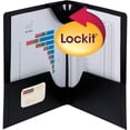 thumbnail image 4 of Smead, SMD87941, Lockit Two-Pocket Folders, 25 / Box, Black, 4 of 7