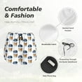 thumbnail image 6 of Lsque Coffee To Go Pattern Printed Women's Running Shorts with Liner Pockets,Elastic Quick Dry Workout Athletic Gym Yoga Shorts,Womens High Waist Shorts-Large, 6 of 9