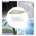thumbnail image 6 of Swing Canopy Replacement Top, Outdoor Patio Swing Chair Canopy Replacement, Waterproof Swing Canopy Replacement, Porch Swing Top Canopy Cover for Outdoor Garden, Patio, Yard & Park, 6 of 6