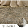 thumbnail image 4 of Bavni Rugs for Living Room, Foldable Lightweight Machine Washable Rug, Thin Rubber Non Slip Backing Rug for Dining Room Bedroom, Decorative Durable Sound Absorbing Vintage Sepia 5x7 Rug, 4 of 7