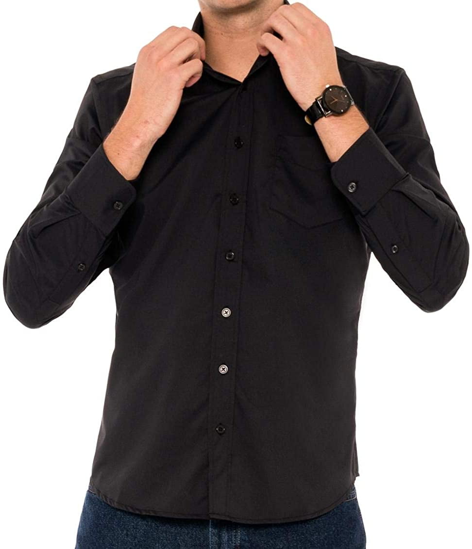 slim fit untucked shirts