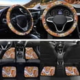 thumbnail image 4 of HUIACONG Hippie Flowers Car Seat Covers Automotive Floor Mats with Anti-Slip Pad Car Steering Wheel Protector Removable Automotive Accessories Easy to Install for SUV,Vans,Sedans,Trucks, 4 of 8