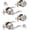Satin Nickel Keyed Alike 2DB, variant on (1 Pack) Keyed Alike Front Door Lever Lockset with Single Cylinder Deadbolt Combination Set, Wave Style Lever, Front Door/Exterior Door Knob with Lock and Deadbolt, Satin Nickel Finished