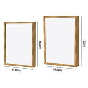 Balieda Shadow Box Frame Display Case, Flower Display 3D Picture Frames, Seashell Display Box with Thickened Glass for Desktop Decoration