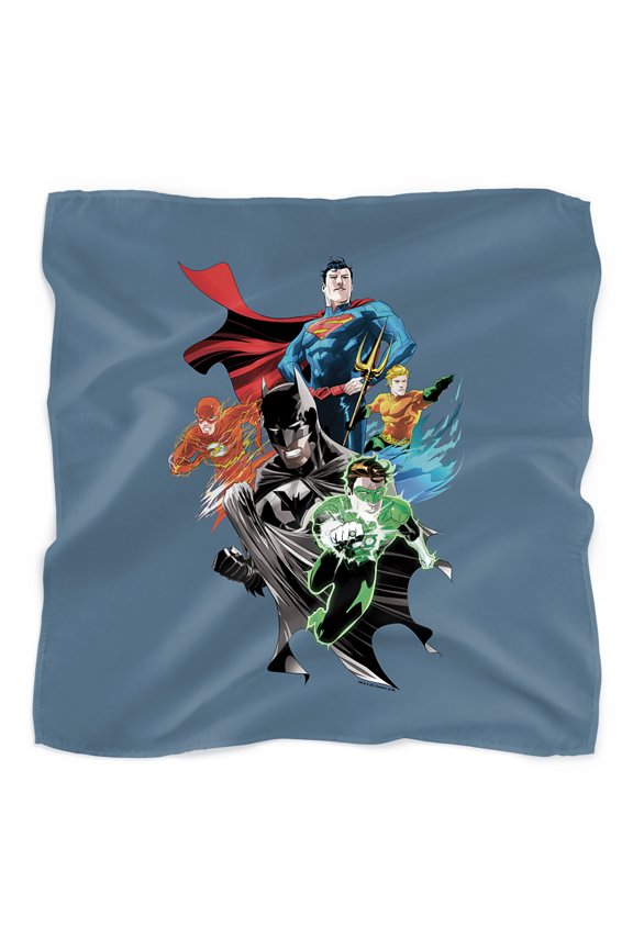 Justice League Group Shot Bandana (21 in x 21 in)