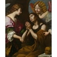 thumbnail image 2 of Florentine School 20x24 Black Ornate Framed Double Matted Museum Art Print Titled: The Penitent&nbsp;Magdalene (17th Century), 2 of 5
