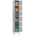 thumbnail image 2 of Safco Box Locker, 12w x 18d x 78h, Two-Tone Gray, 2 of 3