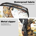 thumbnail image 4 of Leopard Hard Drive Case Travel Bag Cord Charger Organizer for Purse - Waterproof Oxford Cloth Digital Electronics Storage Protection - 5.9x9.44x3.14 in, 4 of 6