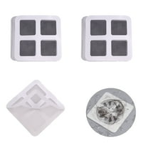 HZCrisp 50PCS Disposable Hair Drain Catcher – 4"x4" Shower Drain Stickers with Adhesive, Anti-Clogging Hair Trap for Bathroom, Bathtub, Kitchen Sink and Floor Drains