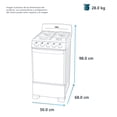 thumbnail image 4 of Estufa de Piso Mabe 50 cm 20 pulgadas Silver EM5041BAIS1, 4 of 6