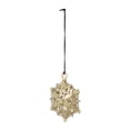 thumbnail image 4 of A&B Home Set of 12 Distressed Gold Iron Snowflake Hanging Ornaments 3.5" x 3.5", 4 of 5