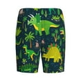 thumbnail image 4 of Picia Dinosaurs and Flowers Pajama Shorts for Men, Men's Pajama Bottoms, Sleepwear,Short Pajama Pants-, 4 of 9