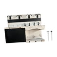 thumbnail image 3 of DOLITY Key and Mail Holder Saving Space Wall Mounted for Farmhouse Entryway Kitchen White, 3 of 9