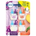 thumbnail image 1 of Febreze Plug In Air Freshener, Odor-Fighting Scented Oil Refill, Lilac and Peach Scent, 4 Refills, 1 of 9
