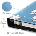 thumbnail image 3 of FORMRS 3 Ring Photo Album 4"x6" Self Adhesive Large Capacity PU Leather Cover, Baseballs Pattern, 3 of 8