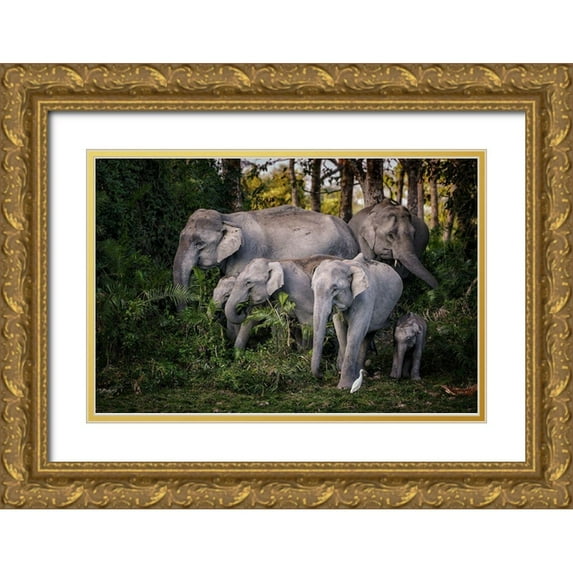 Stranak, Pavol 18x13 Gold Ornate Wood Framed with Double Matting Museum Art Print Titled - tasty leaves