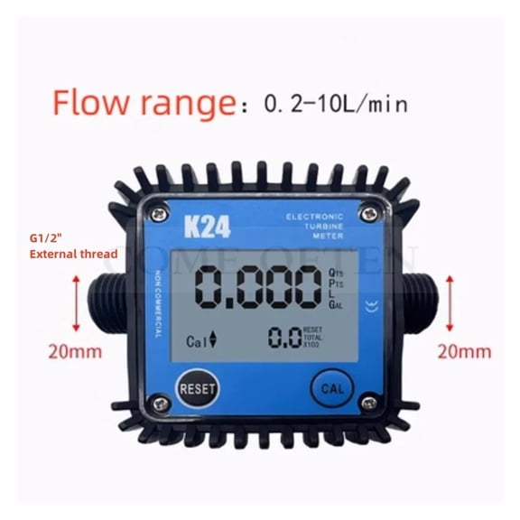 G1/4" G1" Micro Flow Digital Display Meter Gear Flow Meter Gasoline Oil Hydraulic Oil Soy Oil Water 0.2-10L/min 10-100LPM ,Accurate Measurements