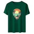 thumbnail image 4 of Sakmal Short Sleeve Trendy Tops for Women 2024 Crew Neck Graphic T-Shirts Ladies Shirts $5, 4 of 4