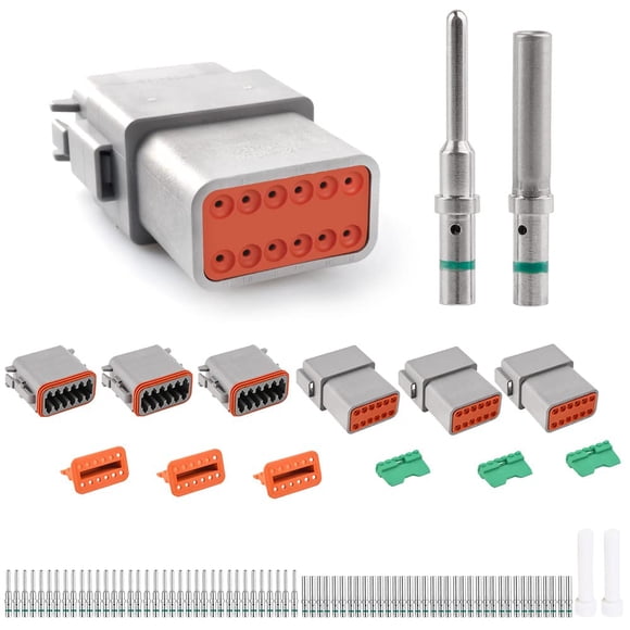Conector de cable impermeable JRReady ST6117 DT de 12 pines
