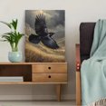 thumbnail image 5 of Raven Flying Canvas Wall Art Print, Nature Wall Art for Living Room Bedroom Office Hallway Home, 5 of 8
