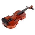 thumbnail image 3 of Violín acústico brillante de férula de 1/8 con estuche de colofonia Kits de silenciador de arco (marrón) Ehuebsd Para estrenar, 3 of 9