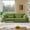 Green, variant on 103 Inch Comfortable Deep Seated Sofa with Pillow, Suitable for Bedroom, Living Room, Apartment, Office, Dormitory Decoration (Beige)