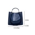 thumbnail image 2 of Pu Solid Alligator Pattern New Fashion European And American Style Large Capacity Shoulder Crossbody Handbag Tote Bag Parent-child 4pcs Set, 2 of 3