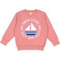 thumbnail image 2 of Inktastic My Nana Loves Me Sailboat Boys Toddler Sweatshirt, 2 of 4