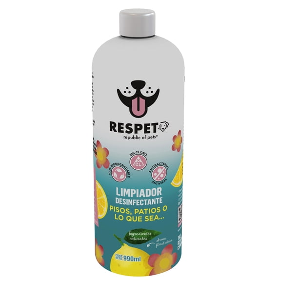 Limpiador desinfectante Respet Republic of Pets Desinfectante de Casa 990 ml