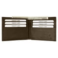 thumbnail image 2 of RFID Blocking Men's Premium Genuine Leather Flap Up ID Slim Bifold Wallet RFID P 53 (C), 2 of 11