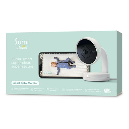 DISCONTINUED: Lumi by Pampers Smart Video Baby Monitor Wifi Camera HD Video and Audio