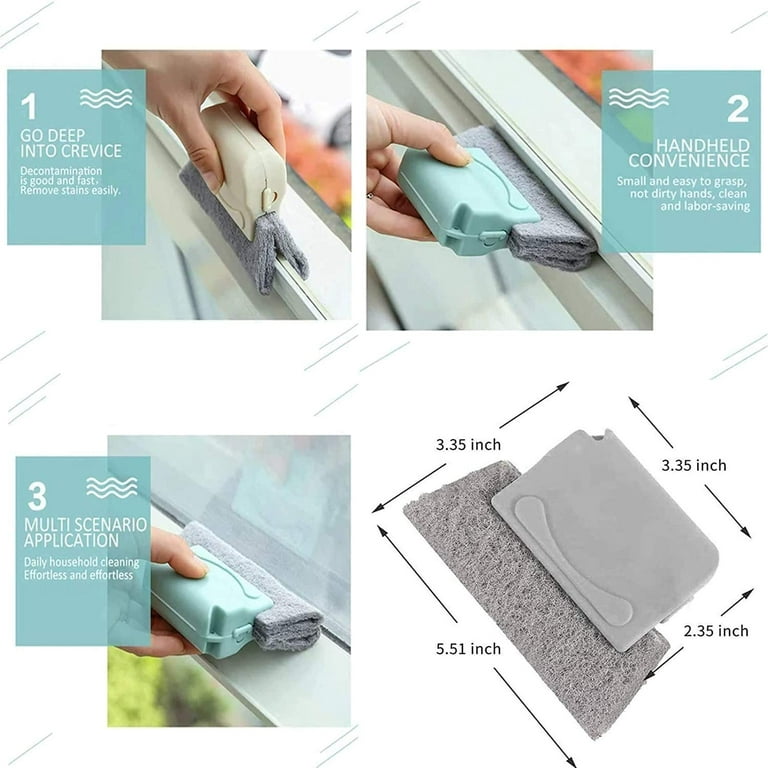 Magic Window Cleaning Brush Hand-held Crevice Gap Cleaner Tools Window  Groove Cleaning Brush 
