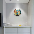 thumbnail image 5 of Yayeee Wall Clock Battery Operated 9.5" Silent Quartz Non-Ticking for Living Room Decor, Modern Cocktails, 5 of 8