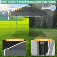 thumbnail image 5 of SANOPY 10' x 10' Outdoor Canopy Party Tent EZ Pop Up Canopy Commercial Instant Canopies Gazebo with Air Vent, 8 Stakes & 4 Ropes & 4 Sandbags for Beach Wedding Picnics Camping, 5 of 13