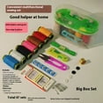 thumbnail image 5 of Large Sewing Kit 47 Pieces Portable Handheld Sewing Supplies with Case Home and Travel Sewing Tools Set for Clothing Repair Includes Thread Needles Buttons Scissors Thimble Measuring Tape, 5 of 6