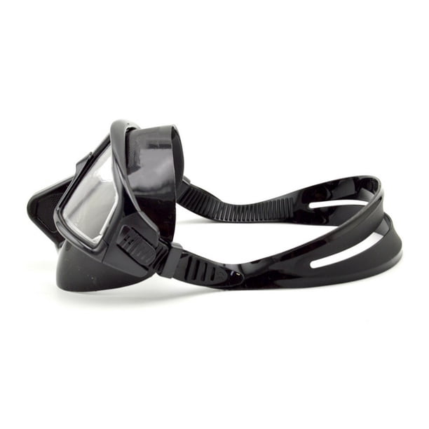 Soidarity Keep Diving DM-405 Protector facial de silicona Hombres Mujeres Adolescentes Escudo de protección ocular impermeable Protectores submarinos Deportes acuáticos Negro Soidarity OD002591-01B