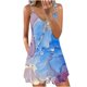 thumbnail image 1 of Vestido estampado con cremallera y cuello en V sin mangas con tirantes a la moda para mujer Pompotops ghjkhdj7288, 1 of 4