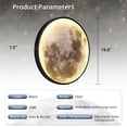 thumbnail image 4 of Lámpara de pared LEDIARY Dimmable Moon de 50 cm con mando a distancia, 4 of 7