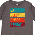 thumbnail image 4 of Inktastic Chess Player Eat Sleep Chess Repeat Boys or Girls Long Sleeve Toddler T-Shirt, 4 of 5