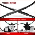 thumbnail image 3 of Front Driver Side Power Window Regulator Fit for 2001-2006 Chevrolet Silverado 1500 3500, Avalanche Suburban GMC Sierra 1500 2500 3500 Yukon XL Cadillac Escalade, 3 of 7