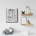 thumbnail image 5 of Funny Kitchen Canvas Print Decor Measurement Conversions Art Wall Painting Posters 12X15 Modern Home Kitchen Decoration (Framed)\u2026, 5 of 6