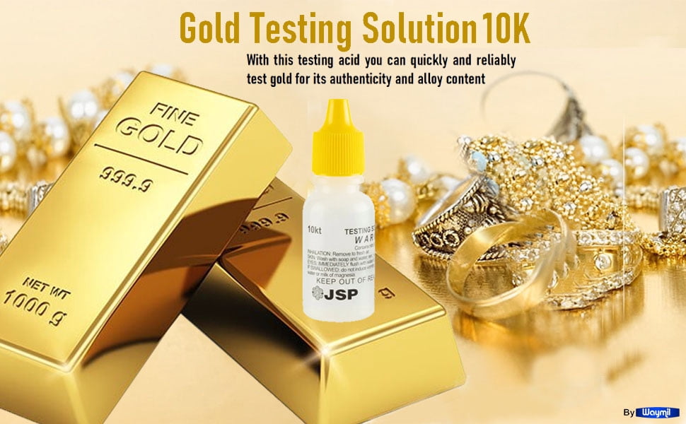 Waytest 8 10K Gold Test Liquid Kit Jewelry Metal Tester for Precious Metals