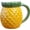 Pineapple, variant on CATPAN Fruit Shape Coffee Mug Adorable Ceramic Coffee Milk Mug Teacup Funny Durable Water Cups Reusable for Festivals Home Daily Using Office, Grape