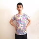 thumbnail image 4 of Traje de actuación elástico y recto unisex, traje de baile de jazz, camiseta de manga corta con lentejuelas para escenario moderno, 4 of 6