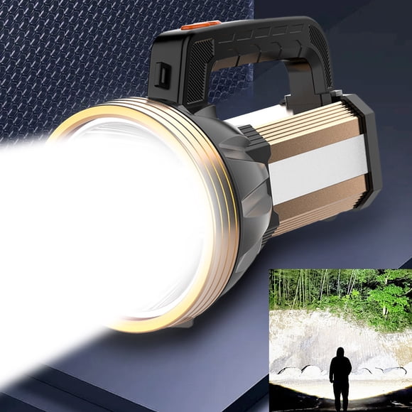 Dvkptbk Flashlights Lighting Handheld Light Strong Light Flashlight Rechargeable Super Bright Outdoor Lighting Household Portable Searchlight Camping & Hiking