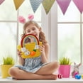 thumbnail image 4 of Kugisaki Easter Basket Bunny Baskets Woven Cotton Egg Hunt Baskets with Adorable Rabbit Storage Gifts Sweets Easter Decoration Party Gift, 4 of 6